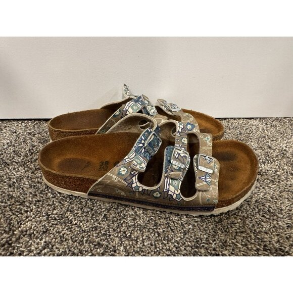 Birkenstock Ladies 3 Strap Sandal Size 7 - Picture 1 of 6